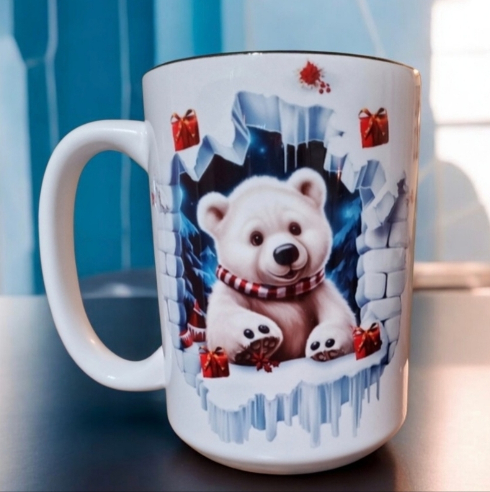 Breakout Adorable Polar Bear 15oz Coffee Mug